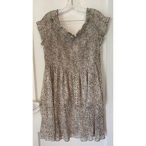 J.M. Sportswear Spring Bloom Brazilian Leopard Print Dress XL‎ Extra Large
